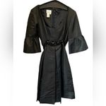 Donna Morgan  SZ 8 BLACK RHINESTONE EMBELLISHED‎ POLY/NYLON COMBO SILK DRESS Photo 1