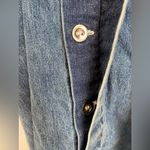 Street Blues Floral Denim Button Dress Blue Size M Photo 3