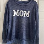 Positive Tees Womens Large Blue MOM‎ Long Sleeve Pullover Photo 0