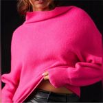 Pilcro Cashmere Ribbed Funnel Neck Sweater Hot Pink Women’s Size 3x Turtleneck Photo 2