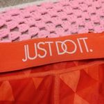 Nike Just Do it Red Pink Workout Leggings Gym Running Triangle Size Small S Photo 8