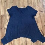 Lazy sundays dark blue waffle knit top Photo 0