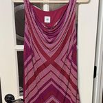 CAbi  Celebrate Geometric Dot Printed Drape Neck Sleeveless Tank Top Size Small Photo 0