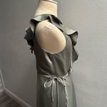 Anthropologie Wedding BHLDN SACHIN + BABI Tansy Green Wrap Gown Dress Size 6 Photo 3