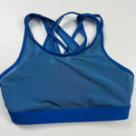 Fabletics  Sports Bra Criss Cross Back Support Athletic Workout Gym‎ Blue Size S Photo 0