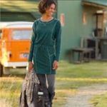 Athleta Give It Your All Long Sleeve Sweater Dress in Heathered Green, S Photo 7