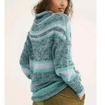 Free People Candy Stripe Tunic Sweater in Waterfalls Combo sz xs NWT Photo 2