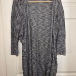 Calia by Carrie Underwood Heather Marled Dolman 3/4 Sleeve Open Cardigan Grey Gray Photo 1