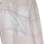 Free People  No Limits Oversized Linen Alabaster Combo Shirt Photo 6