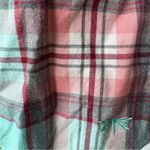 Talbots Casual 100% Cotton Button Up Shirt in Aqua Maroon Plaid sz Petite Small Photo 3