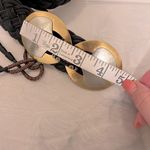 Marjorie Baer vintage braided Belt with metal buckle and beaded fringe detail Black Photo 12