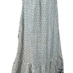 Miss June Floral Prairie Hi Lo Maxi Skirt Small Prairie Gypsy Western Bohemian Tan Photo 3