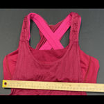 Lululemon Tank Top Bra Red Pink Luxury Designer Athletic Lounge Preppy 6 Photo 1