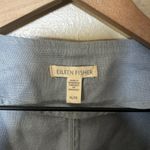 Eileen Fisher  Heavy Organic Linen‎ Drape Front Jacket Boxy Fit in Dawn Photo 2