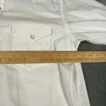 J. Crew Shirt Womens Large White Cotton Western Pearl Snap Long Sleeve Rodeo Photo 12