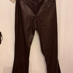 Topshop  Pants Faux Leather Brown  Photo 0