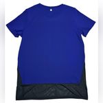 Fabletics Valencia Top Mesh Hem Performance Wear Shirt Blue Womens Large NWT Photo 5