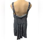 White Birch  light wash denim tank dress with pockets size large Photo 2