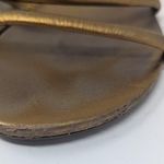 Schutz Flat Gladiator Slip On Sandal Gold Size 6.5 Photo 9