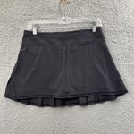 Lululemon  Run Pace Setter Skirt Skort Black Athletic Tennis Athleisure Women's 6 Photo 1