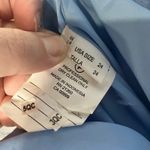 Morilee Madeline Gardner short glitter glam dress prom women's size 24 plus Blue Photo 10