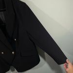 City Chic Women's Black Structured Double Breasted Blazer Size M/18 Photo 4