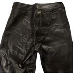 Bagatelle  Women’s Leather Pants Size 8 Black High Rise Straight Leg Fully Lined Photo 2