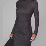 Athleta Malaga ruched long sleeve dress dark heathered gray size large Photo 10