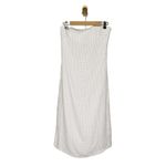Anthropologie NWT Anthro Forever That Girl Strapless Slim Cream White Midi Dress Sequin Column Photo 6