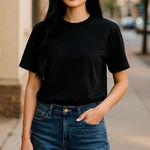 Boom Boom Women’s Stretch Denim‎ Jean Shorts Size XL – Classic Fit, Americana Blue Photo 0