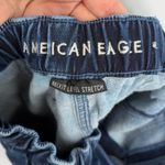 American Eagle Jogger Women Jeans Sz 2 Drawstring MInimalist Lounge Denim Preppy Blue Photo 7