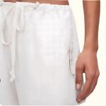 Good American  Cloud White Parachute Drawstring Cargo Pants New Size Small NWTS Photo 7