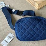 Jenni  Quilted Denim Belt Bag NWT Photo 0