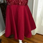 Luxxel  Deep Red Floral Halter Dress Photo 2