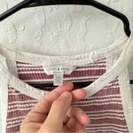 Lucky Brand  Women’s Stripe High Neck Red White Tank Top Small Photo 2