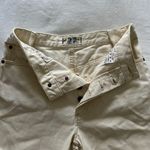 Free People Ivory Denim Shorts Photo 2