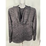 Athleta  Women Size S Grey Heathered Hoodie Thumbholes Zip Pockets‎ Athleisure Photo 7