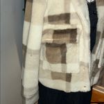 Princess Polly Checkered Teddy Jacket - Brown and Cream Photo 3