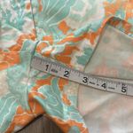 Tibi  Shorely Orange Floral Chino Shorts Sz 10 Photo 7