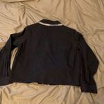 Morgan Cole Womens Sz S Black Zip Jacket Studded Bling Button Cuff Sleeve Lined Photo 10