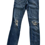 Rag and Bone Jeans Women 24 Blue Rip Dest Chester Skinny Denim Distressed Cotton Photo 0