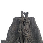 Hendi Sm Grey Wool Ruffle Knit Academia Sweater Cottage Coquette Feminine Fairy Gray Photo 2