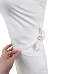 H:ours White Square Neck Corset Tie Front Bodycon Mini Dress Size XS Photo 6