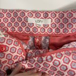 Loft The Rivera Satin Pink/Blue Geometric Shorts Photo 5