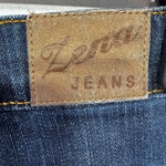 Vintage Y2K Zena Jeans Cropped Wide Cuff Stretch Denim 5 Pockets Size 14W Blue Photo 2