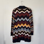 Missoni By Target Zig Zag Brown, Yellow, Black Long Sleeve Cardigan Womens L Brown Size L Photo 2
