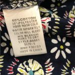 Umgee  Babydoll Short Dress Flowy Navy Blue Floral Boho Tunic Photo 9