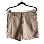 Eddie Bauer Tan Legend Wash Chino Khaki Shorts Size 2 100% Cotton Photo 0