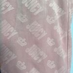 Juicy Couture Juicy by Pink Velour Embellished Logo Pull On Pajama Sweatpants Photo 2