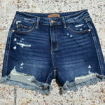 Judy Blue  high rise distressed denim shorts size Large 11/13 Photo 0